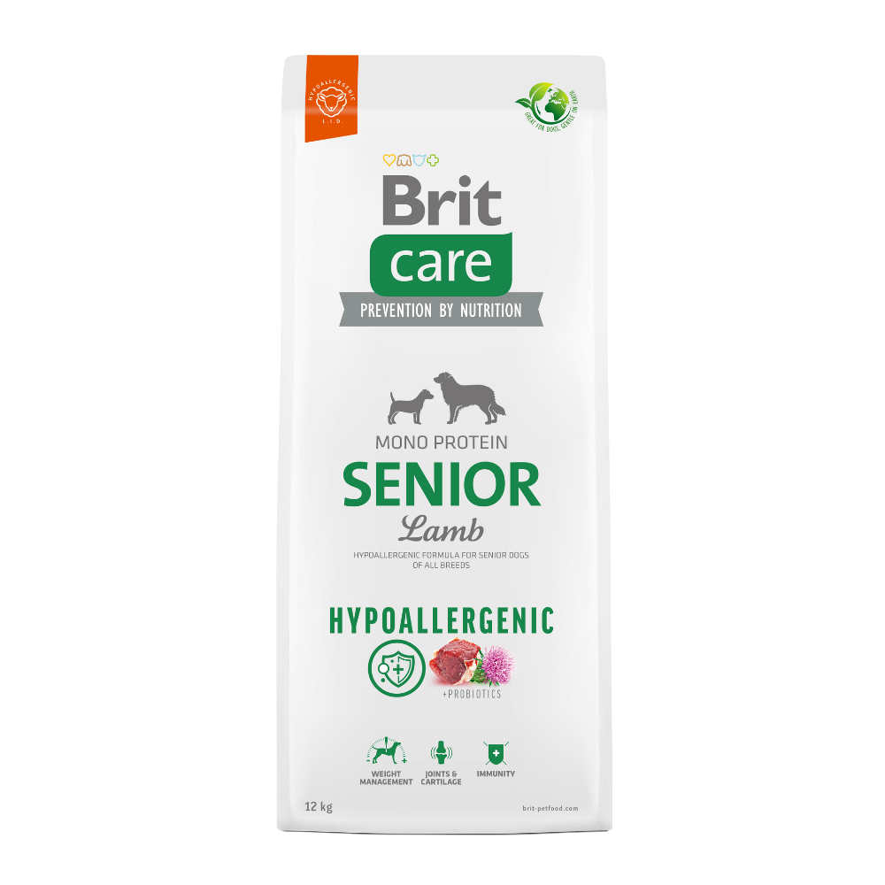Brit Care Hypoallergenic Senior Cordero 12KG