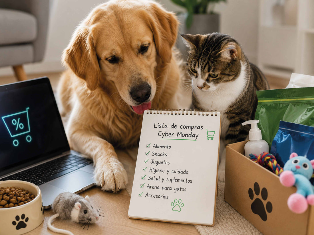 Cómo preparar tu lista de compras para Cyber Monday lo esencial para tus mascotas