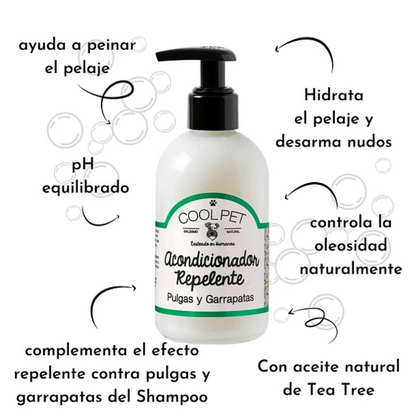 Coolpet Acondicionador Repelente Pulgas & Garrapatas Perros