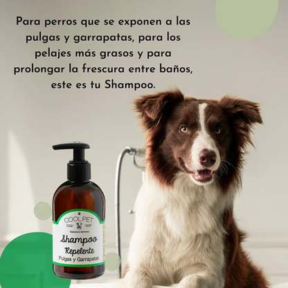 Coolpet Shampoo Repelente Pulgas & Garrapatas Perros