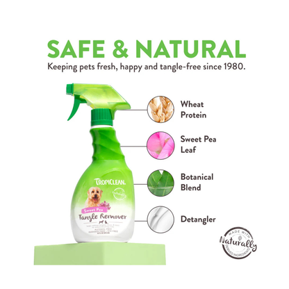 TropiClean Acondicionador Desenredante Tangle Remover 473 ml