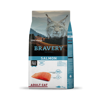 Bravery Gato Adulto Esterilizado Salmón 2 Kg