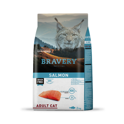 Bravery Gato Adulto Esterilizado Salmón 2 Kg