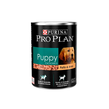 Lata Pro Plan Puppy Pollo y Arroz 368 g