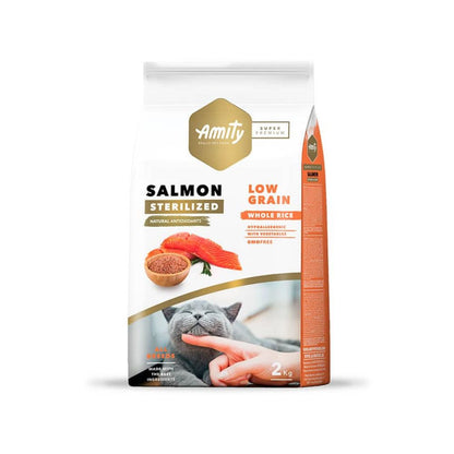 Amity Low Grain Gato Adulto Esterilizado - Salmon
