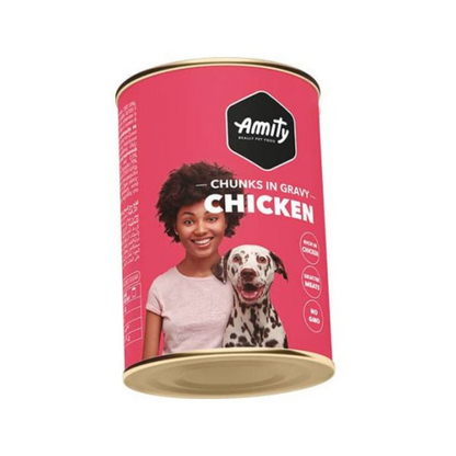 Amity Chunks WF Perro Pollo Lata Húmedo