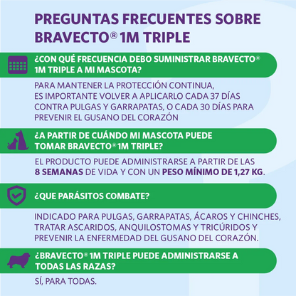 Bravecto 1M Triple 2.5-5 kg