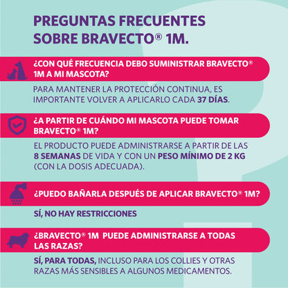 Bravecto Perro 1 Mes 2 - 4.5 kg (45 mg)