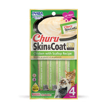 Churu Gato Skin & Coat Chicken Scallop 4 unidades