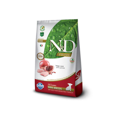N&D Prime Perro Cachorro Mini Breeds Pollo y Granada 10 kg