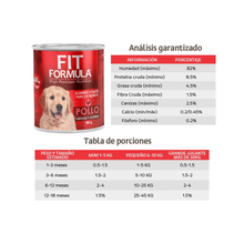 Lata Fit Formula Cachorro - Pollo 280 g
