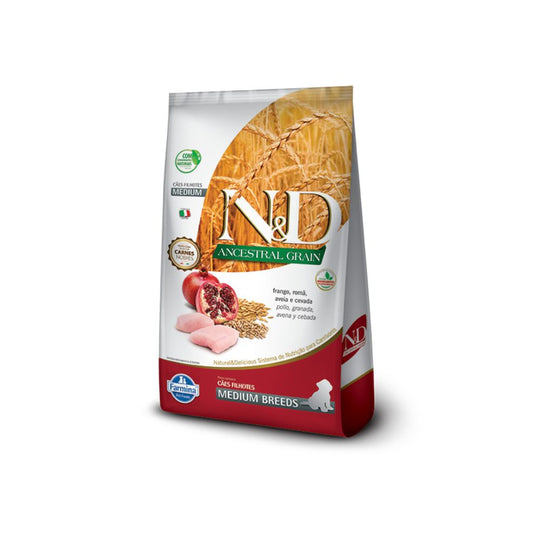 N&D Ancestral Perro Cachorro Raza Mediana Pollo 10,1 Kg