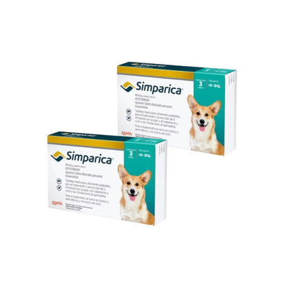 Pack 2x Simparica 10 - 20kg (40mg) 3 Comprimidos