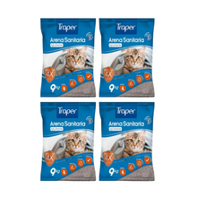 Pack 4x Arena Sanitaria para Gato Traper 9 k