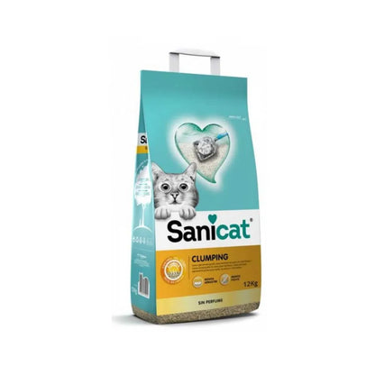 Arena Sanicat Aglomerante sin Perfume 12 kg