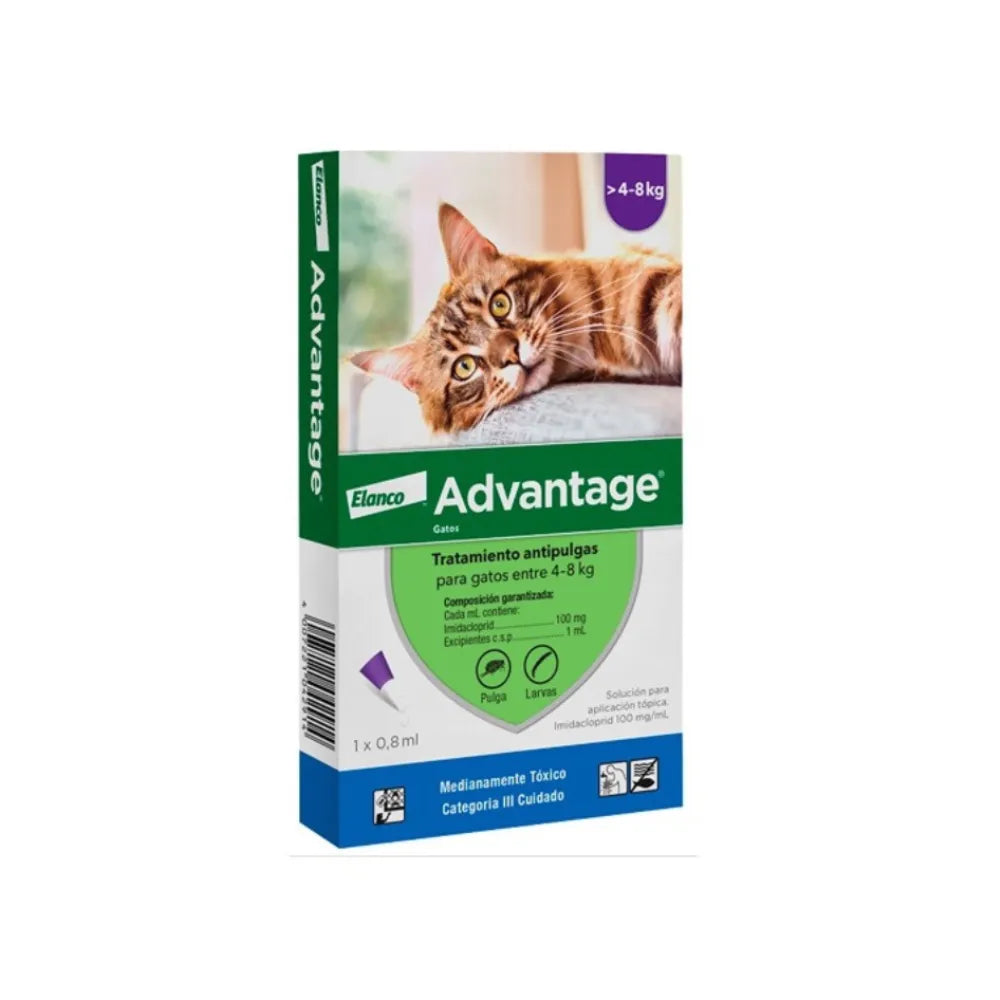 Advantage Antiparasitario Gato de 4 a 8 Kg