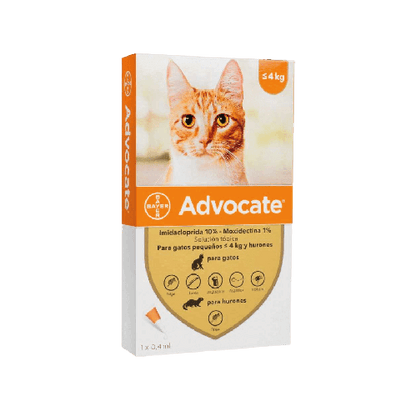 Advocate Gato Hasta 4 kg (0.4 ml)