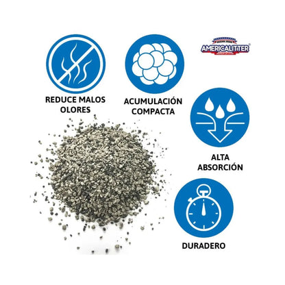 America Litter Ultra Odor Seal Talco Bebé 15 k