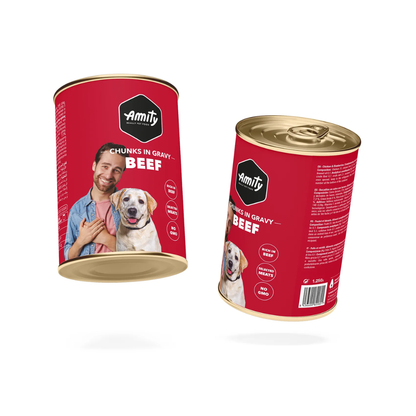 Amity Chunks WF Perro Res Lata Húmedo