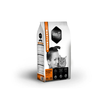Amity Premium Gatos Salmon & Rice Sterilized 1.5 kg
