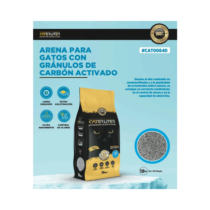Arena Catter Litter con Carbón Activado 18 kg