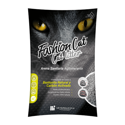 Arena Sanitaria Fashion Cat Carbón Activado 20Kg