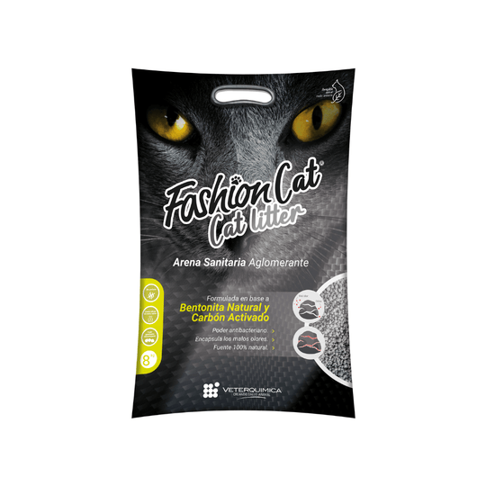 Arena Sanitaria Fashion Cat Carbón Activado 8Kg