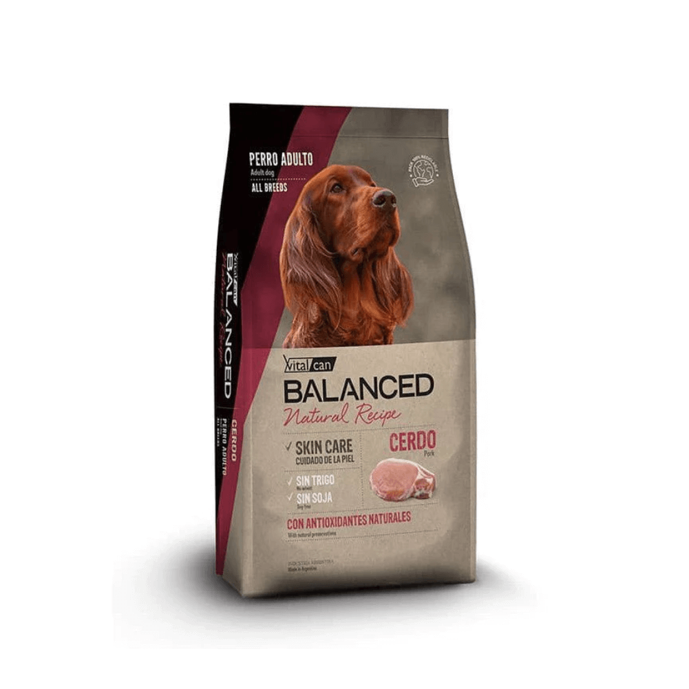 Vitalcan Balanced Natural Recipe Perro Adulto - Cerdo