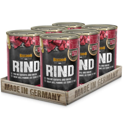 Pack 6x Belcando Lata Ternera Patata y Guisantes 400 g