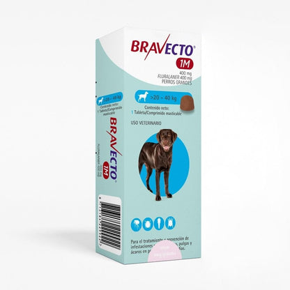 Bravecto Perro 1 Mes 20 k - 40 k (400 mg)