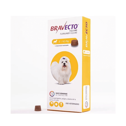 Bravecto Perro 2 k - 4.5 k (112.5 mg)