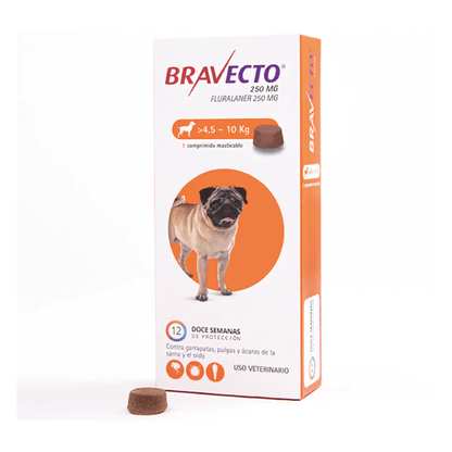 Bravecto Perro 4.5 k - 10 k (250 mg)