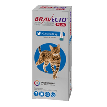 Bravecto Plus Gato 2.8 - 6.25kg (250mg)