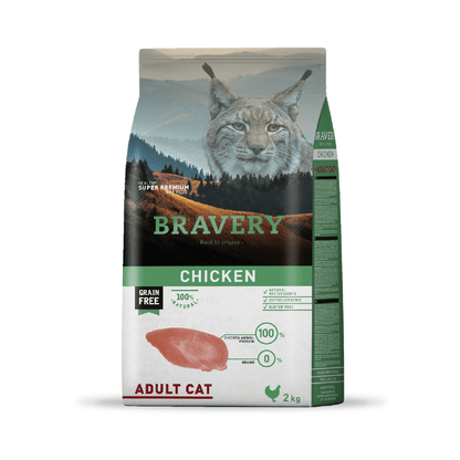 Bravery Gato Adulto Pollo