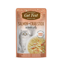 Cat Fest Filete de Salmon con Palitos de Cangrejo en Gelatina