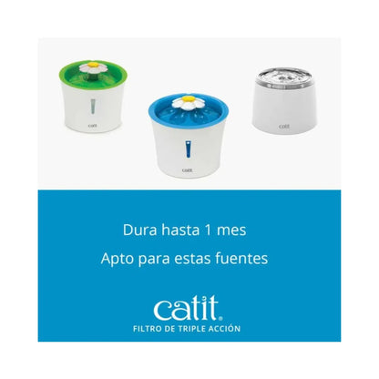 Catit Filtro Fuente Triple Acción 2 Unidades