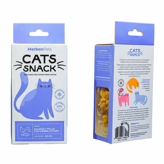 Cats Snack Hierba Gatera Salmón y Pollo 80g
