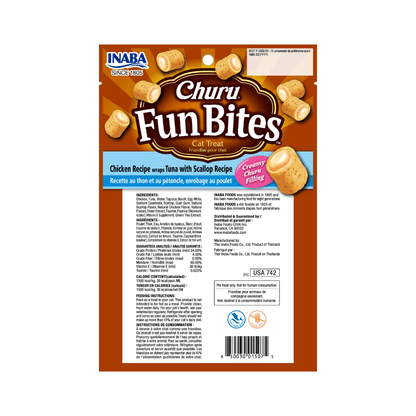 Churu Gato Fun Bites Tuna & Scallop & Chicken