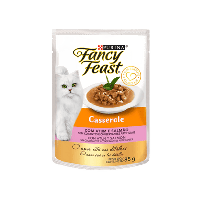 Fancy Feast Casserole Atún Salmón Purina Pouch Húmedo 85 gr