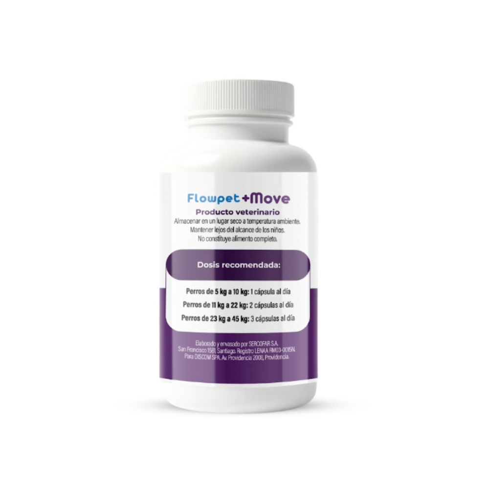 Flowpet + Move Suplemento Perro 60 Capsulas