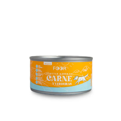 FOOR Lata Perro – Carne y Verduras 160 g
