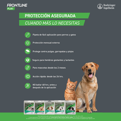 Frontline Plus Gatos 0.5 ml