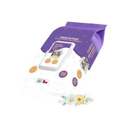 Guantes Húmedos para Limpieza Fresh Gloves 20 Unidades