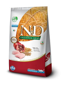 N&D Ancestral Gato Pollo & Granada Castrado 7,5 kg
