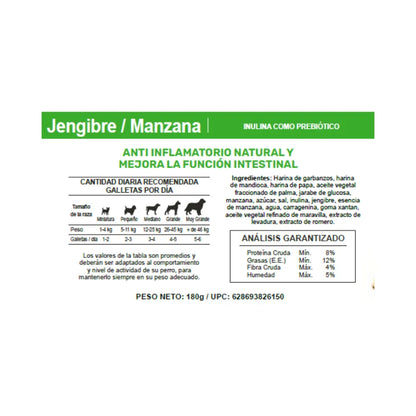 Indomitable Prebiotic Manzana Jengibre 180 g