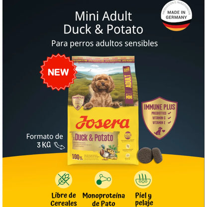 Josera Mini Adult Duck & Potato 3 kg