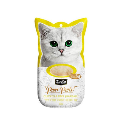 Kit Cat Purr Purée - Chicken & Fiber (Hairball)