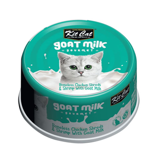 Lata Kit Cat Goat Milk Gourmet Chicken & Shrimp 70Gr