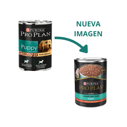 Lata Pro Plan Puppy Pollo y Arroz 368 g