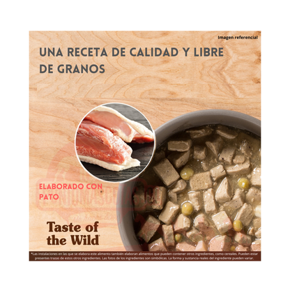 Lata Taste of The Wild Wetlands Pato 390 g